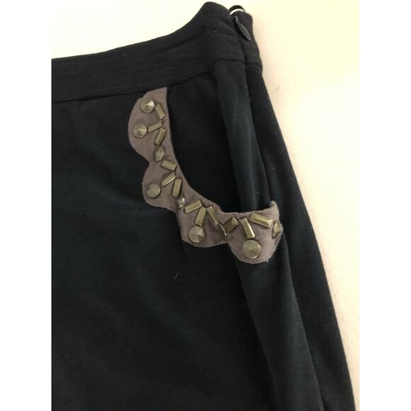 Anthropology Ranna Gill Mini Skirt Small Studded Zipper Dopamine Club Dance Date - Picture 5 of 7